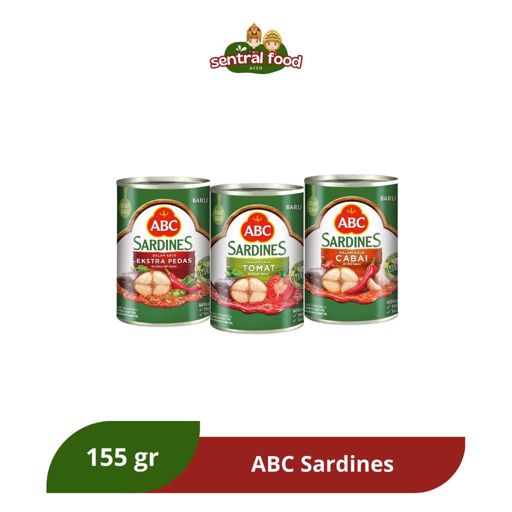 

ABC Sarden Saus Cabai Tomat Ekstra Pedas 155 gr
