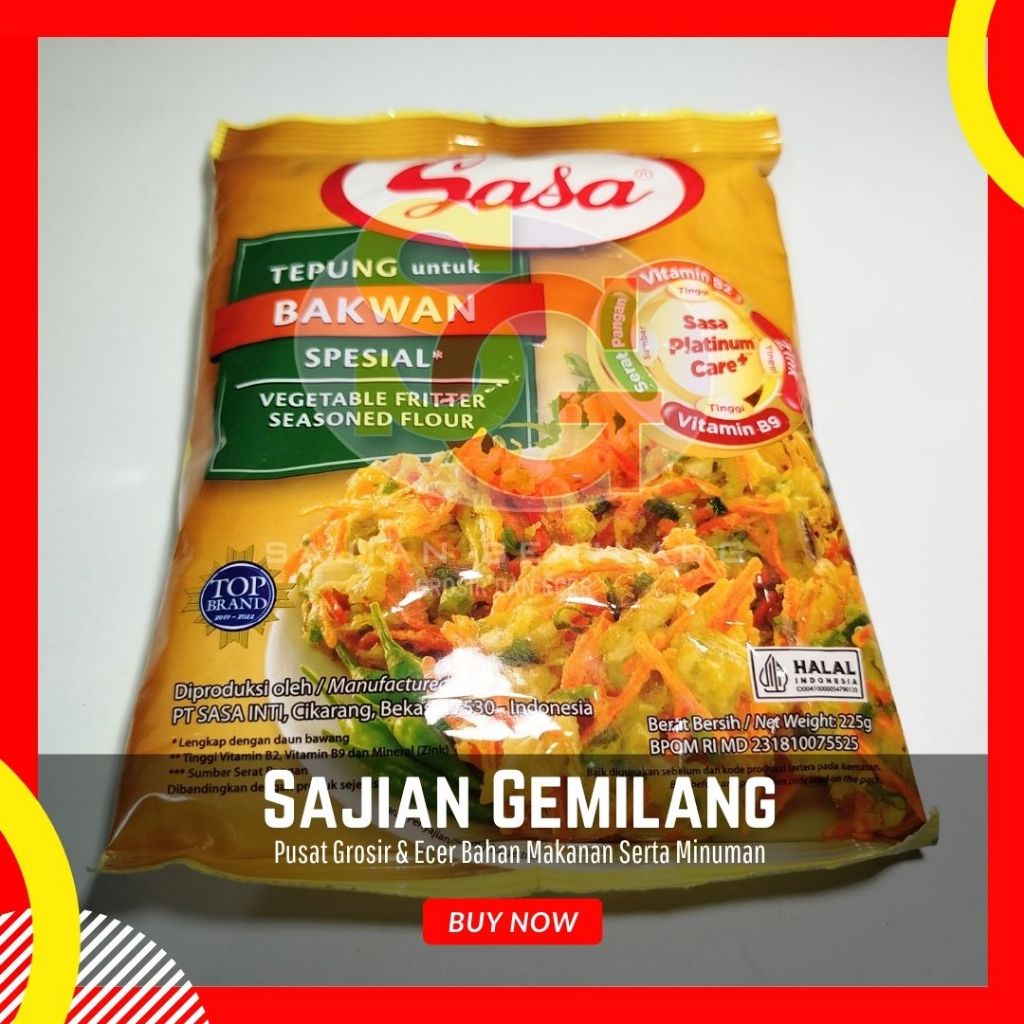 

Tepung Bumbu Sasa Bakwan 225g - Grosir Sajian Gemilang