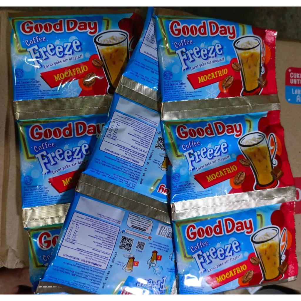 

Good Day Freeze Mocafrio 1 renceng isi 10 sachet