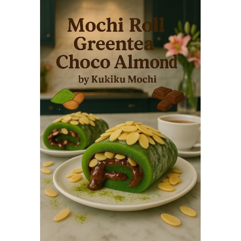 

Kue Mochi Roll Gulung Greentea Choco Almond