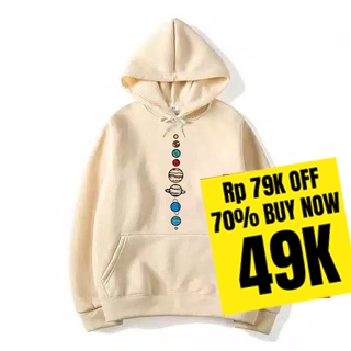 Jaket Hoodie NASA Planet H*m Original Usa / Sweater Hoodie NASA Tata Surya Pria Wanita
