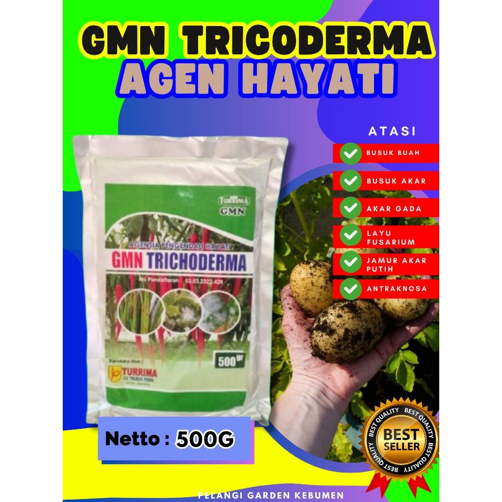 UNGGULAN ! Fungisida Tricoderma Organik Isi 500Gram, Fungisida Tricoderma Padat Isi 500Gram, Fungisi