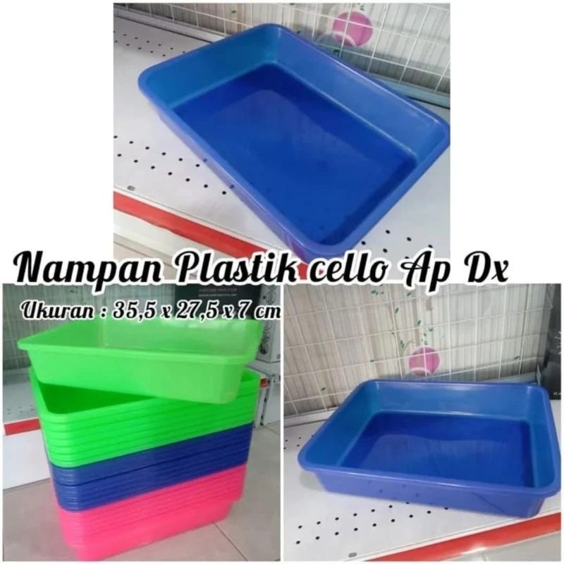 Nampan Plastik Cello AP DX / Nampan Plastik Persegi Panjang Serbaguna