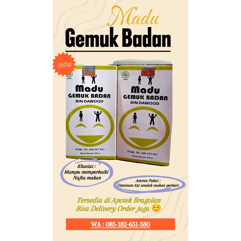 

Madu gemuk badan 350g