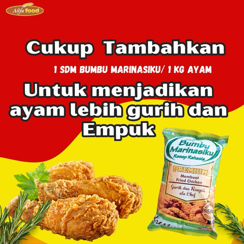 

bumbu marinasi premium 400gr,premix serbaguna,friedchicken,tepung bumbu,marinasi ayam
