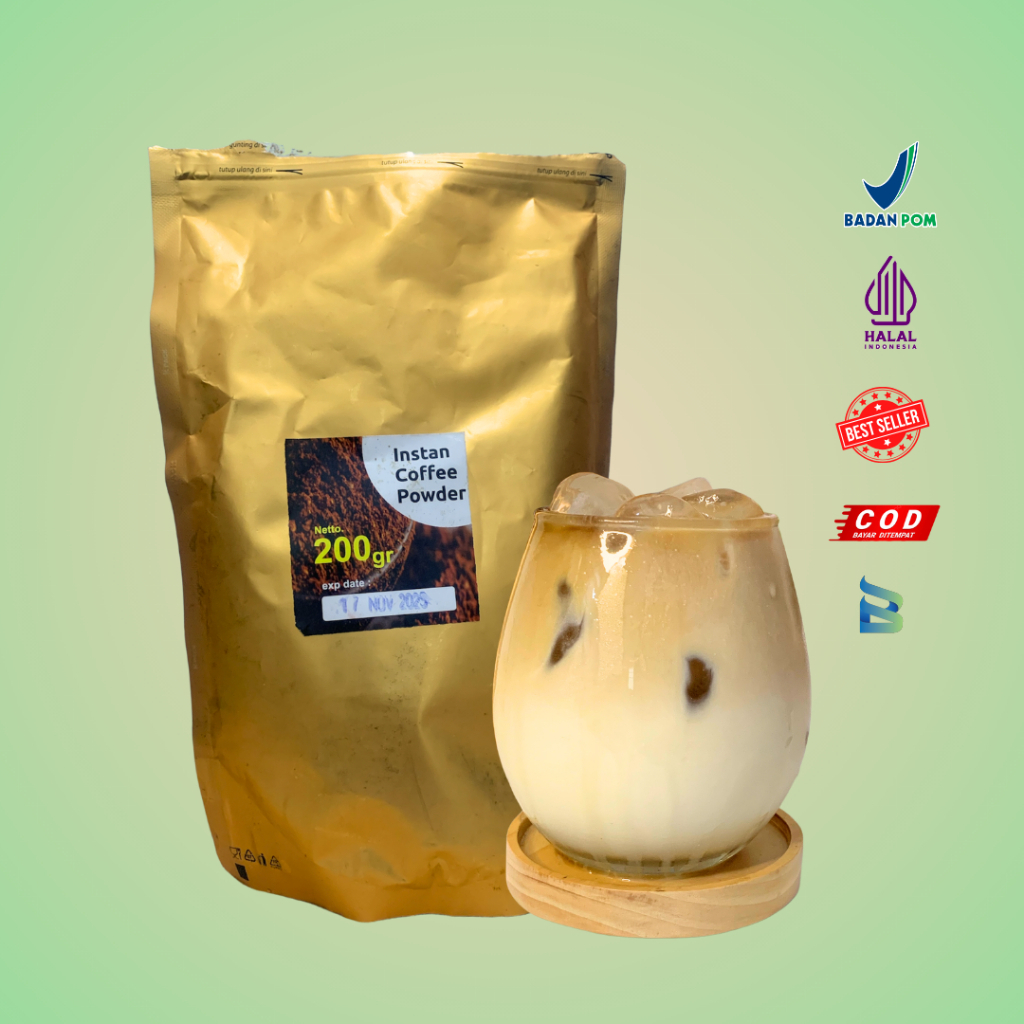 

INSTAN COFFEE POWDER 200gr/ Kopi Bubuk Langsung Seduh.