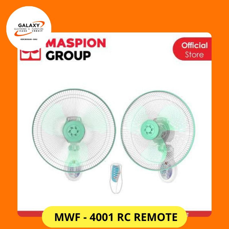 MASPION Wall Fan Maspion MWF-4001RC Kipas Angin Dinding/Tembok Maspion Remote 16Inch