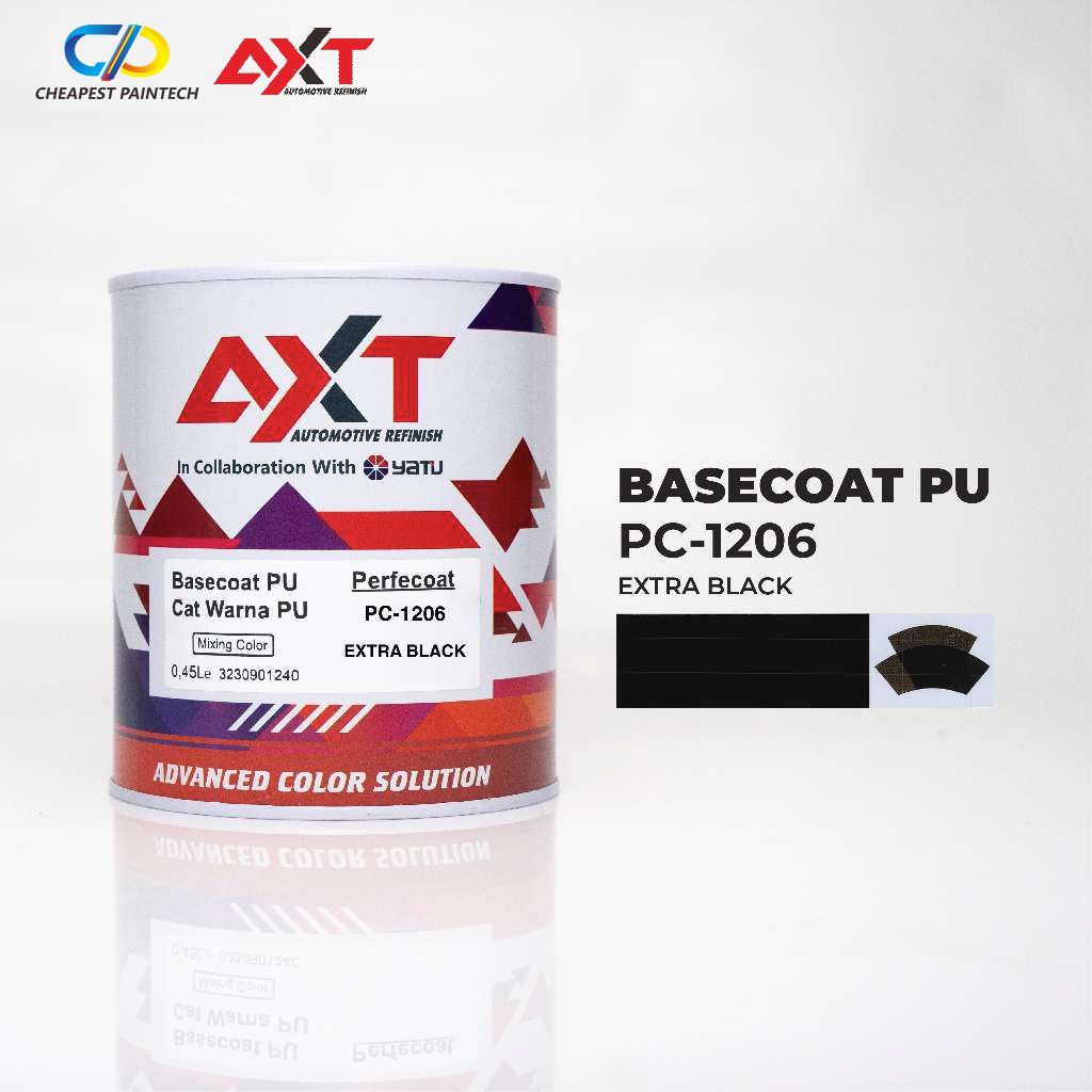 AXT PU Produk BELKOTE Basecoat PC 1206 Extra Black