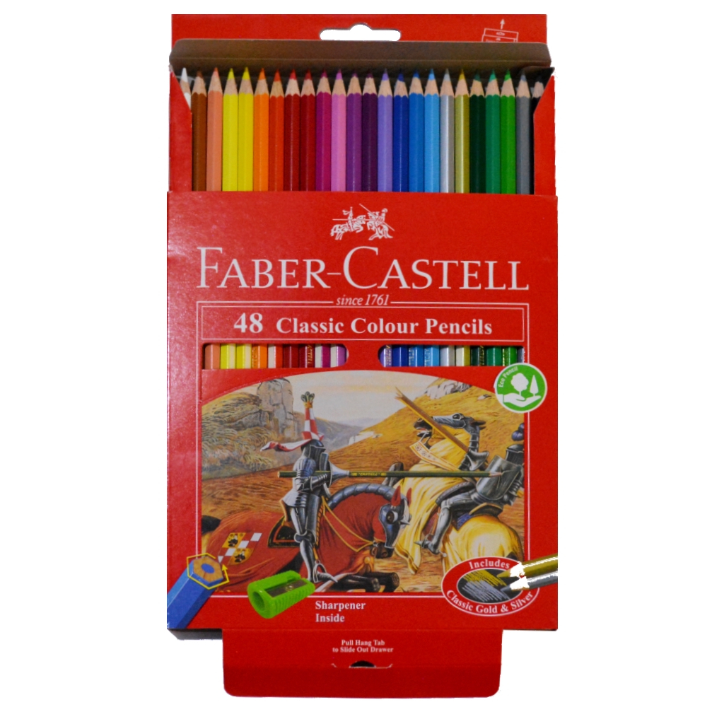 

Faber Castell / Pensil Warna Classic 48 Warna / Ukuran Panjang / Classic Colour Pencil / Long
