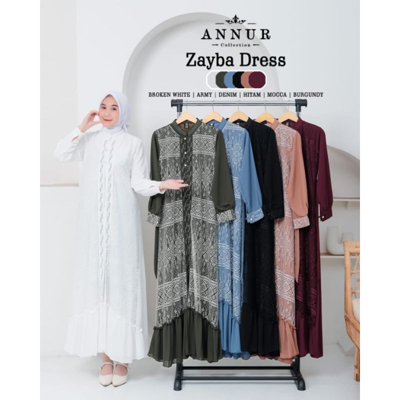 DRESS ZAYBA/DRESS MEWAH ZAYBA AN NUR