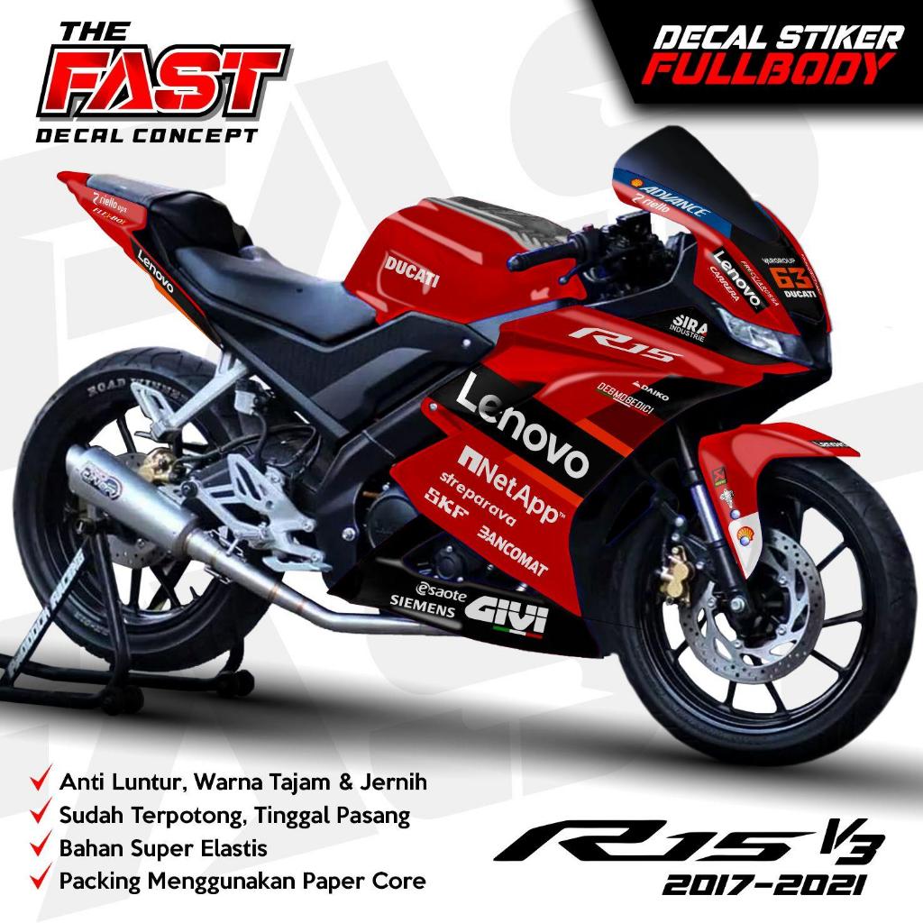 decal r15 v3 Ducati Marquez 2025 stiker decal striping r15 v3 sticker r15 v3 fullbody ducati MARQUEZ