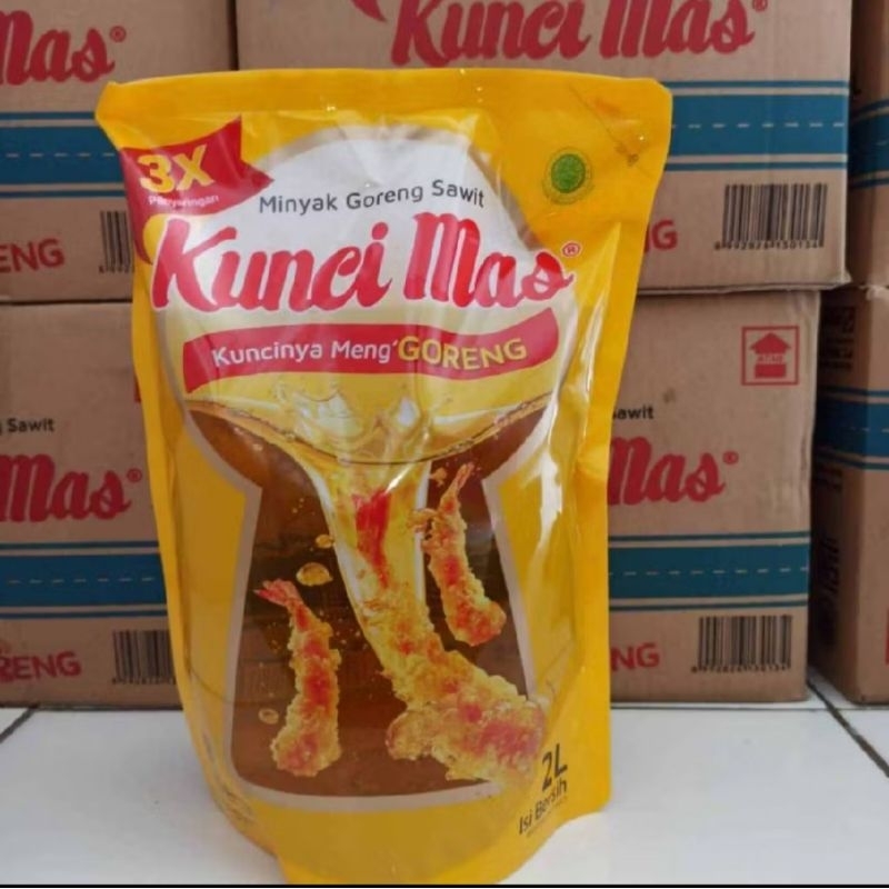 

Minyak goreng KUNCI MAS 2L harga terjangkau