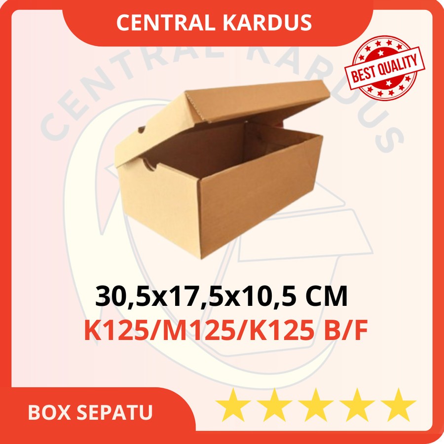 

Kardus Sepatu Coklat | Box Sepatu Ukuran 30,5x17,5x10,5 | Dus Polos Packing Sepatu