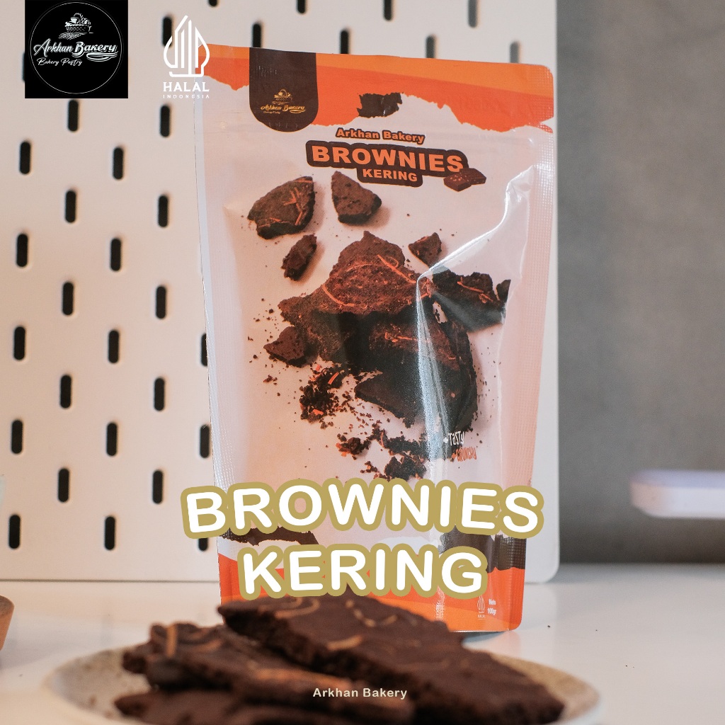 

Brownies Crispy Brownies Kering Coklat Renyah Arkhan Bakery