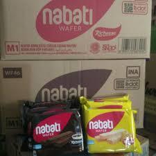 1 Dus Nabati Wafer Coklat / Keju 43gr 1 dus ( isi 60 ) Ecer 2.000 / 1 karton