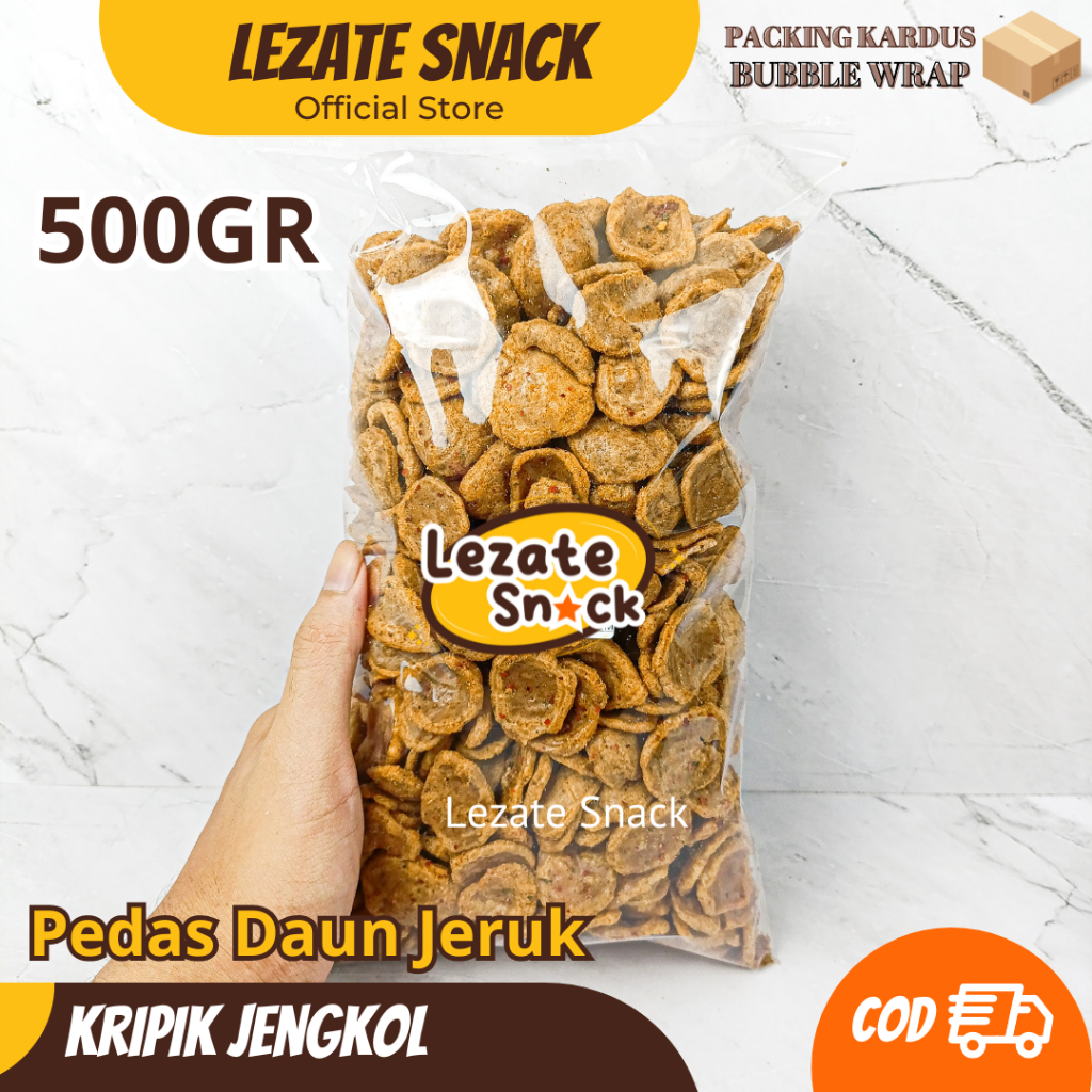 

Kerupuk Jengkol Pedas 1KG Murah Renyah Gurih / Krupuk Jengkol Pedas Daun Jeruk Bantat Matang Padang Balado SEDAP