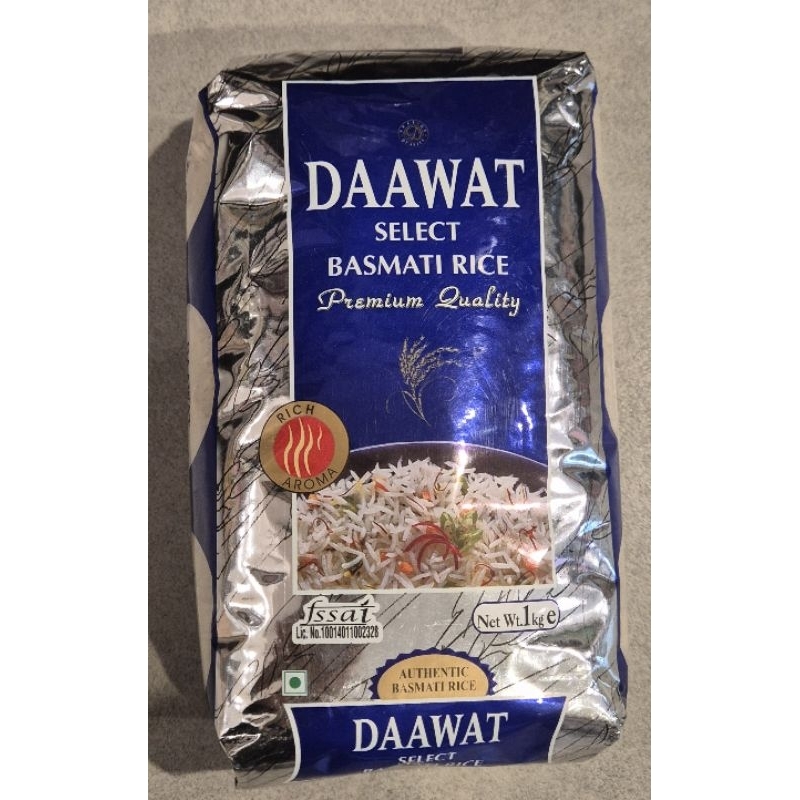 

Beras India Premium DAAWAT Basmati Rice Premium Quality 1 kg - RM.