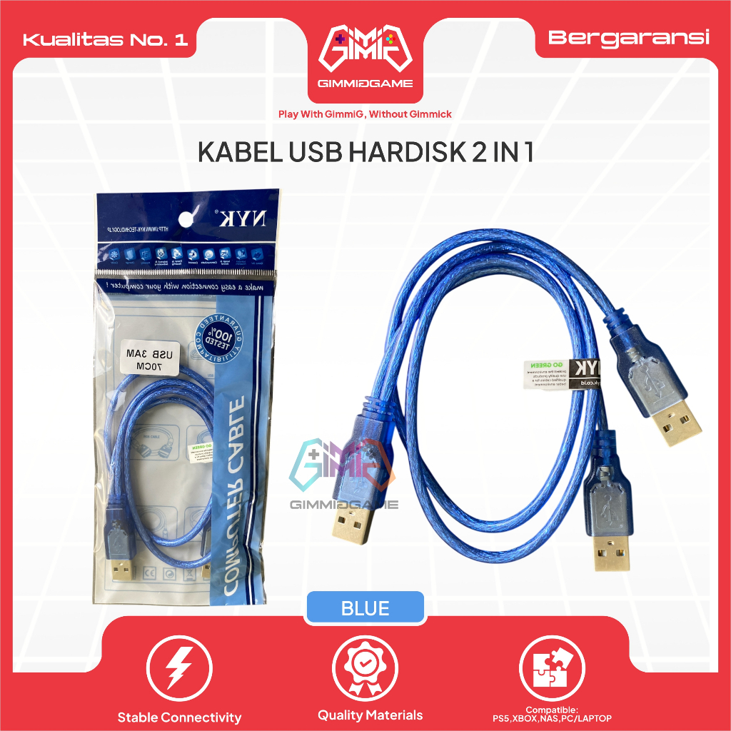 Kabel USB 2.0 Hardisk PS2 Harddisk 2 In 1