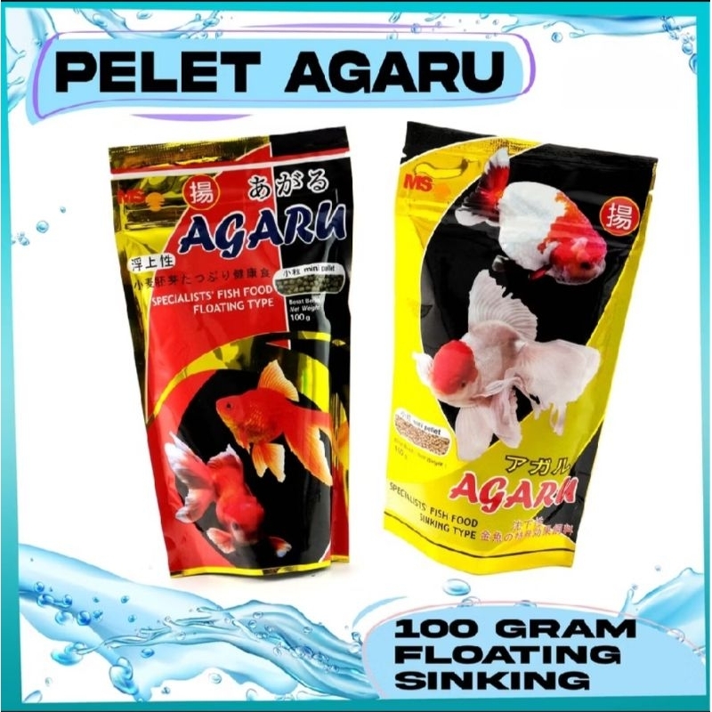 Pelet Agaru Ikan Koki Goldfish Floating & Sinking