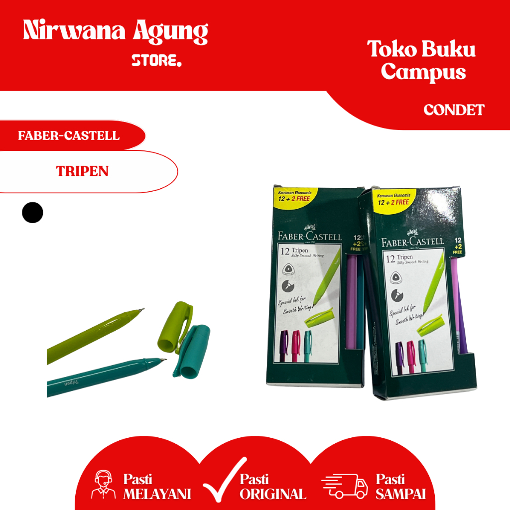 

[BOX]FABER-CASTELL - Pen / pulpen / pena / bolpoin FABER-CASTELL TRIPEN