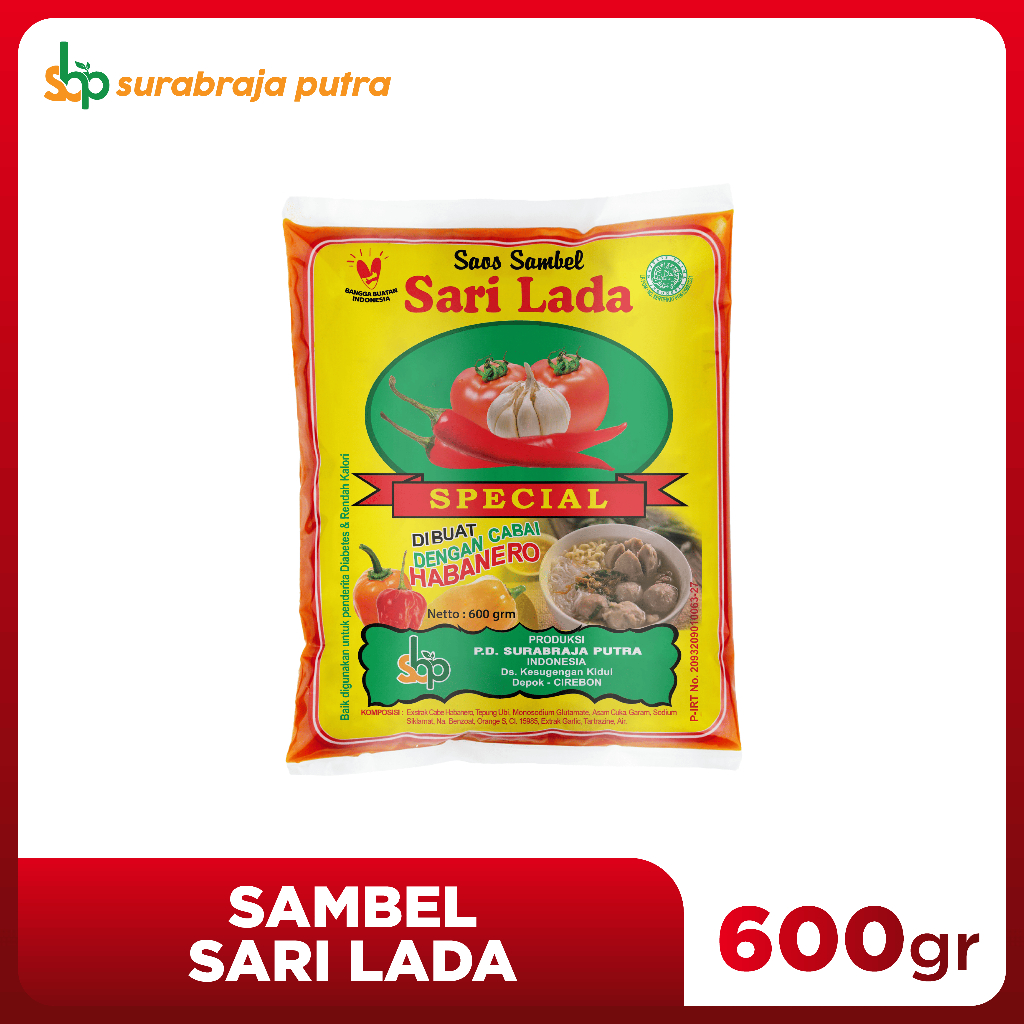 

Saos Sambal Sari Lada Sachet per pcs