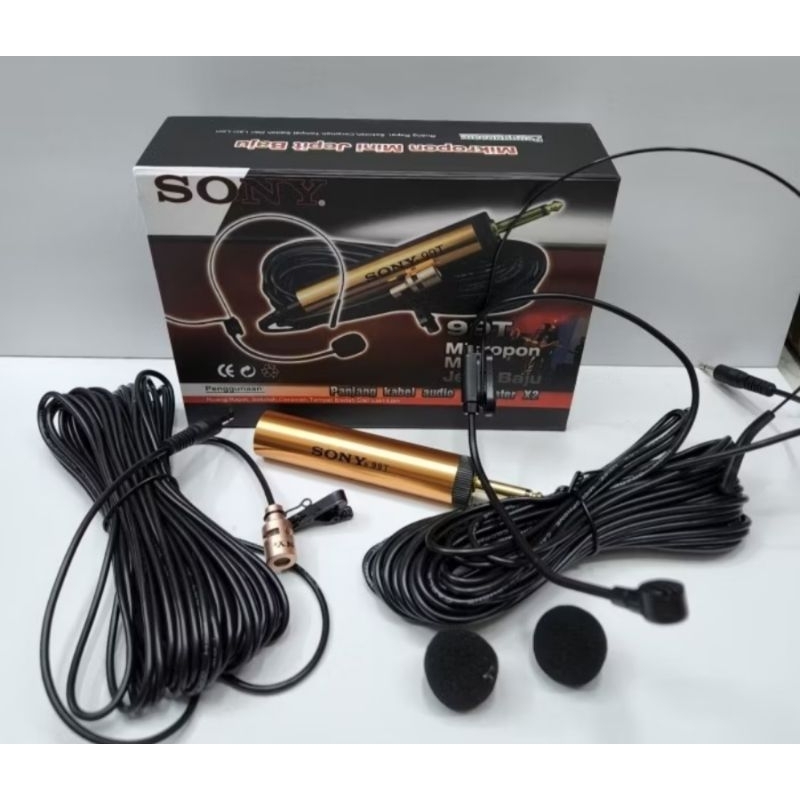 Mic Jepit SONY 99T Mic Kabel Jepit+Headset
