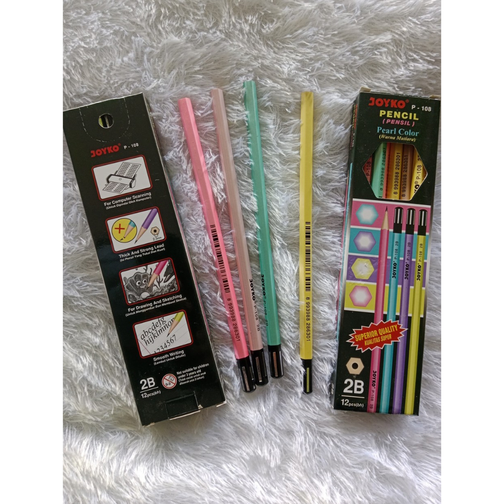 

PENSIL JOYKO 2B P-108 warna mutiara
