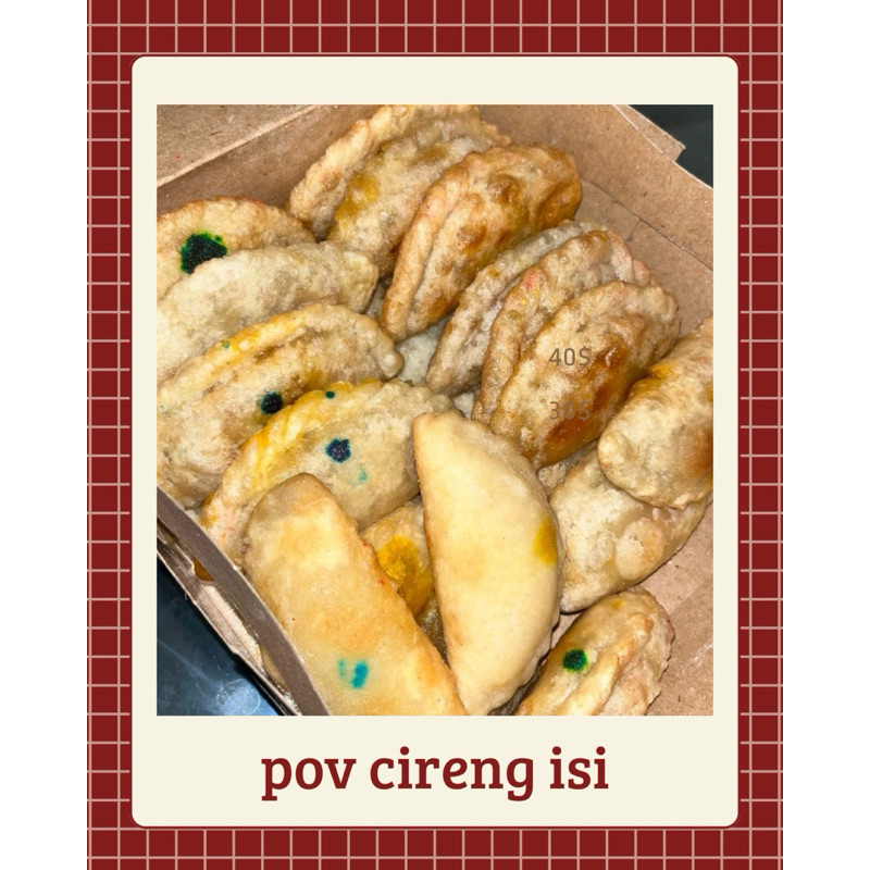 

Cireng Isi Jando Pedas ISI 5 pcs Ukuran Sedang dia 10cm