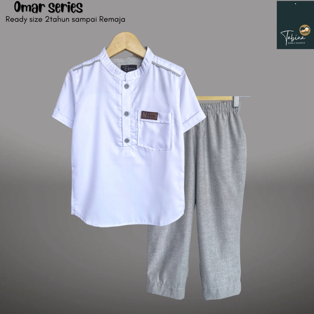 CUCI GUDANG SETELAN KURTA KOKO PUTIH ANAK LAKI LAKI SET ATTAR KATUN TOYOBO USIA 2 HINGGA 14 TAHUN