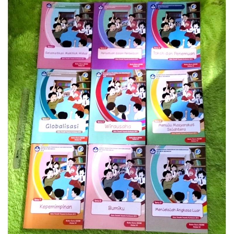 ORIGINAL BUKU GURU TEMATIK TERPADU KELAS 6 SD/MI TEMA 1 2 3 4 5 6 7 8 9 SELAMATKAN MAKHLUK HIDUP PER