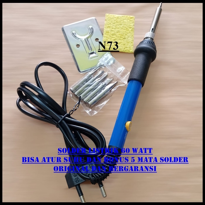 N73 SOLDER 60 WATT 60W LISTRIK SOLDIER PATRI BISA ATUR SUHU PANAS PELEBUR TIMAH CONTROL TEMPERATUR A