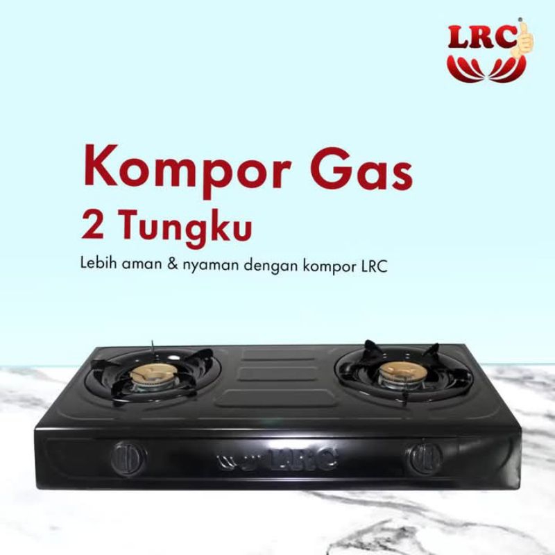 (COD) KOMPOR GAS LRC 2 TUNGKU SNI PROMOOO