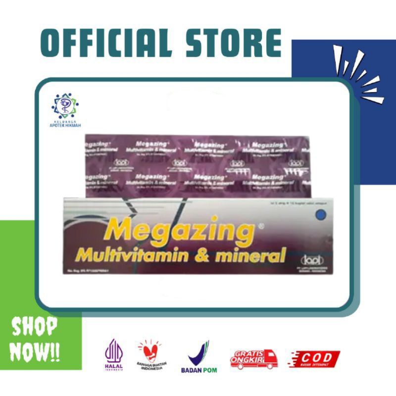 Megazing tablet suplemen multivitamin kesehatan