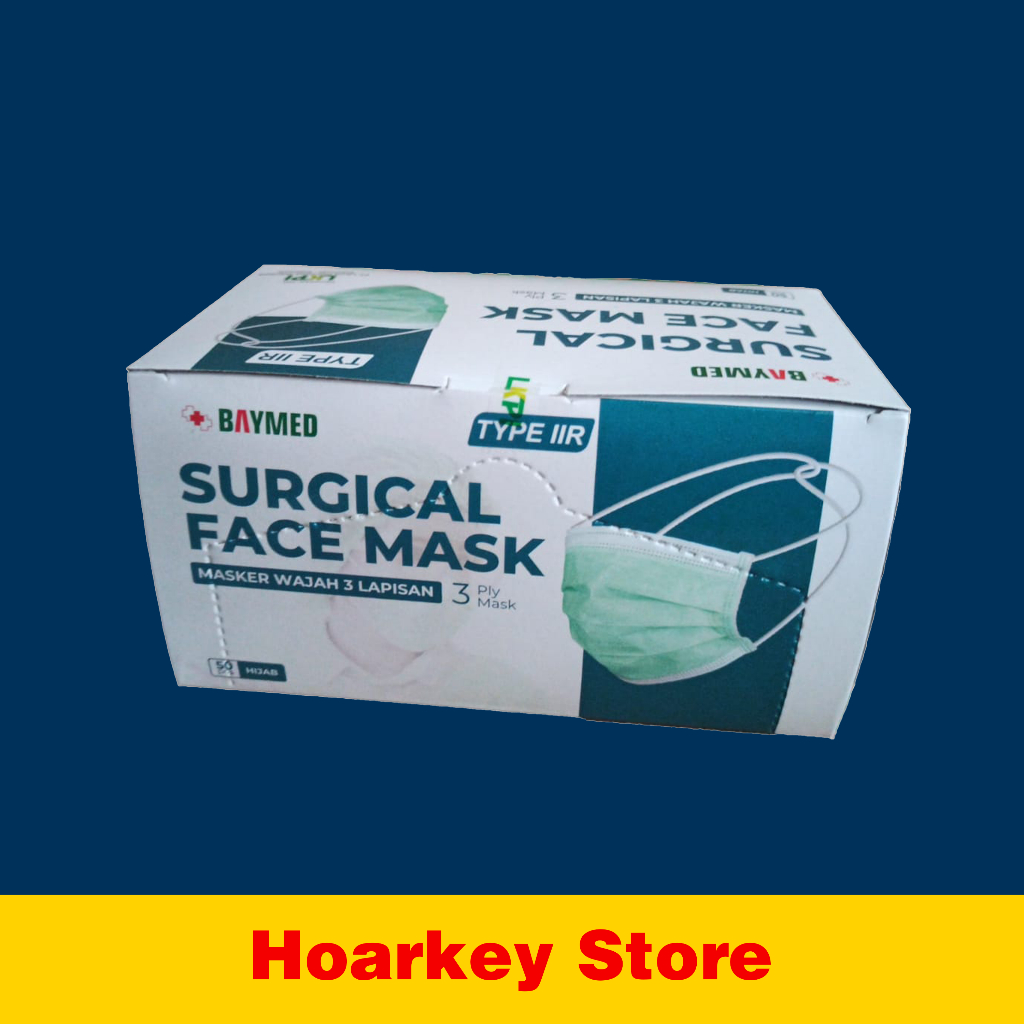 BAYMED MASKER HIJAB // Masker Hijab Surgical 3ply Baymed 50pcs