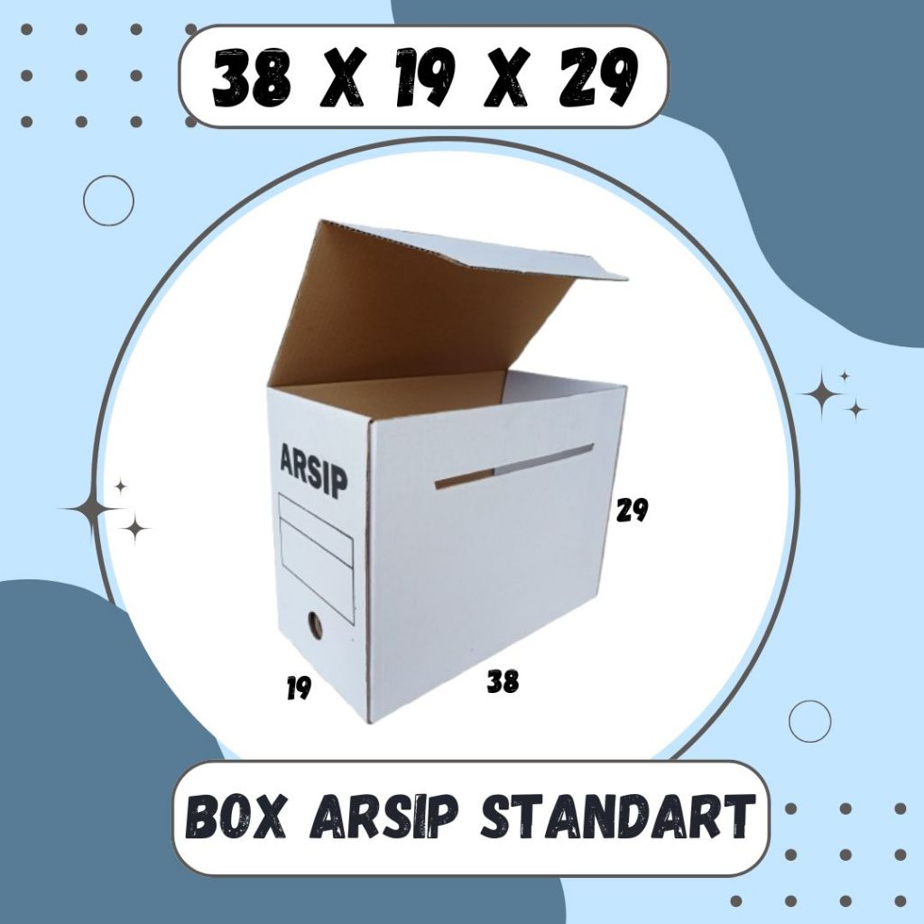 

Box Arsip Print Standart 38x19x29 Putih Kardus File Arsip Packing/polos/Arsip/File/filebox/arsipbox/ box Dokumen Rahasia