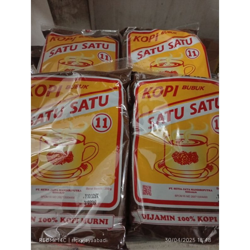

Paket 4 pcs Kopi Bubuk Satu Satu 250 gr