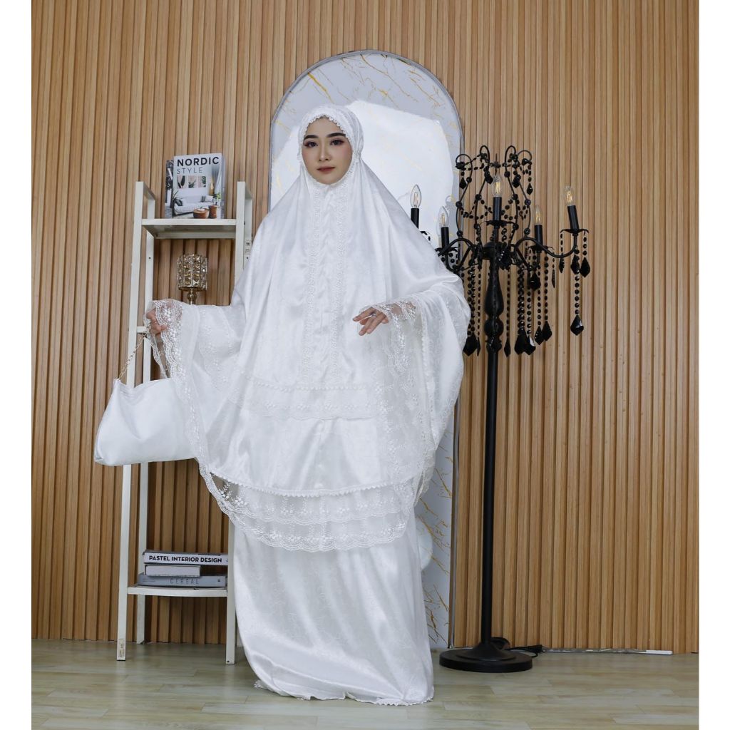 Mukena Semi Sutra Jaquard | Muken Souvenir | Mukena Premium | Mukena Lebaran | Mukena Terbaru