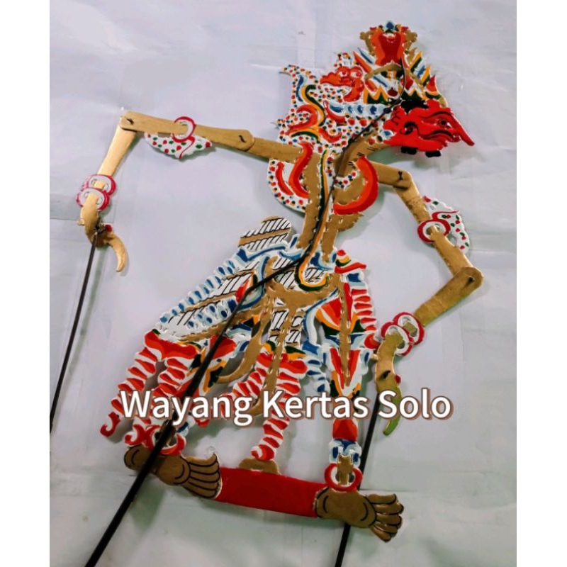 Wayang kulit kertas baladewa wayang mainan Bolodewo