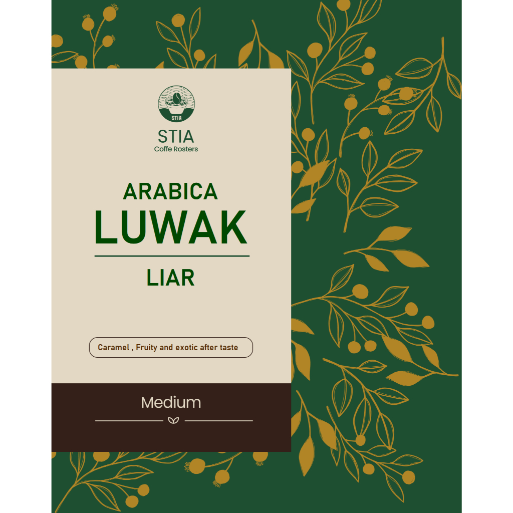 

STIA Biji Kopi LUWAK LIAR Arabica Coffee Bean Single Origin Grade1 Espresso Manual Brew