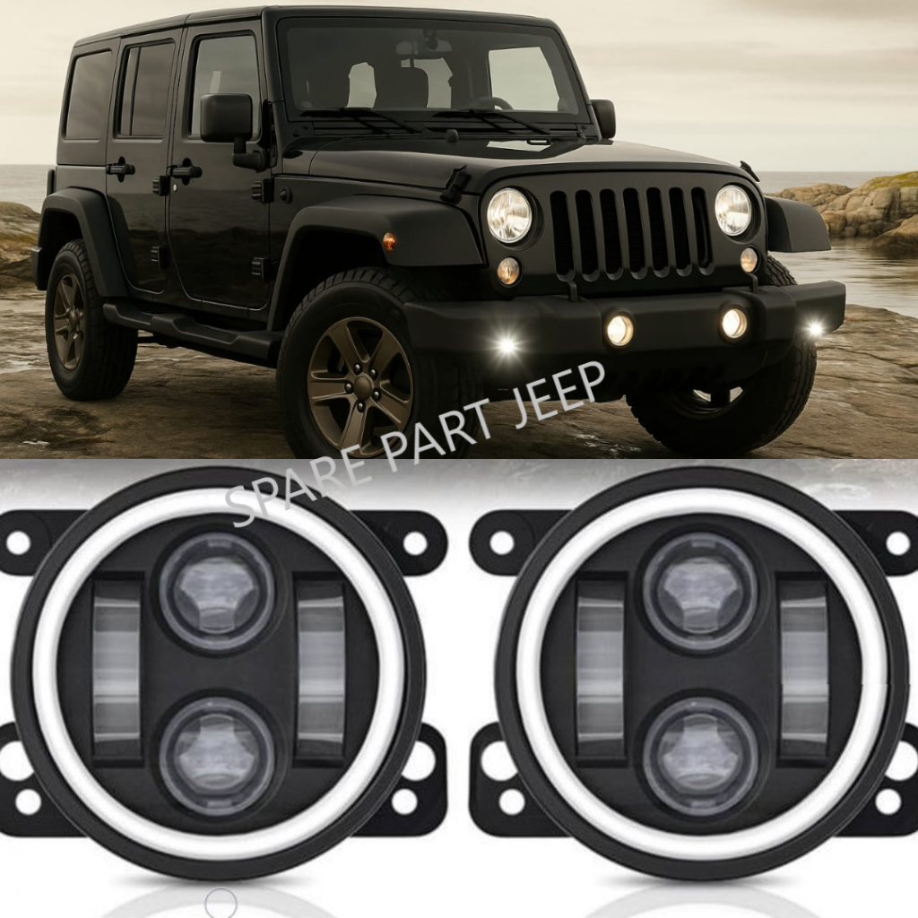 Fog Lamp Lampu Kabut LED Angle Eye JW Speaker Jeep Rubicon JK