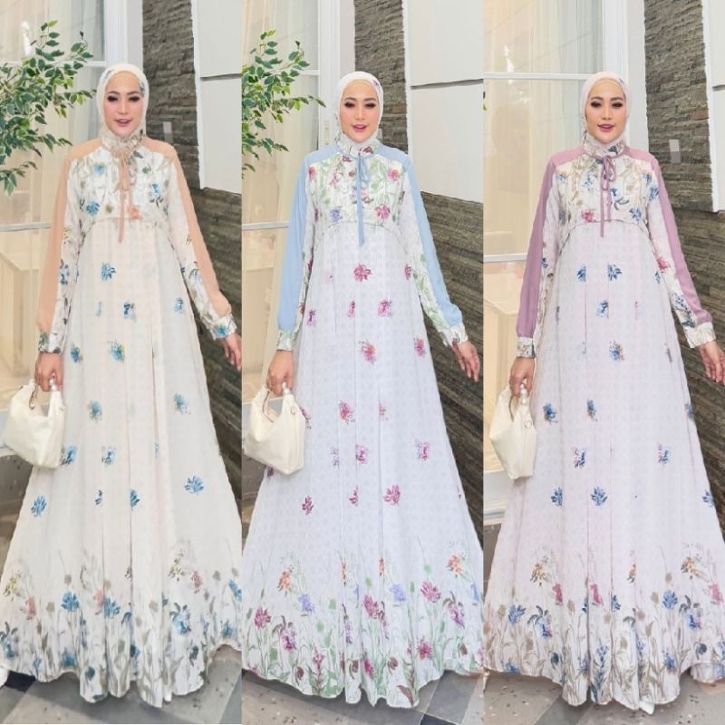 Oriana 5 Dress By Glamz / Gamis set hijab segi empat