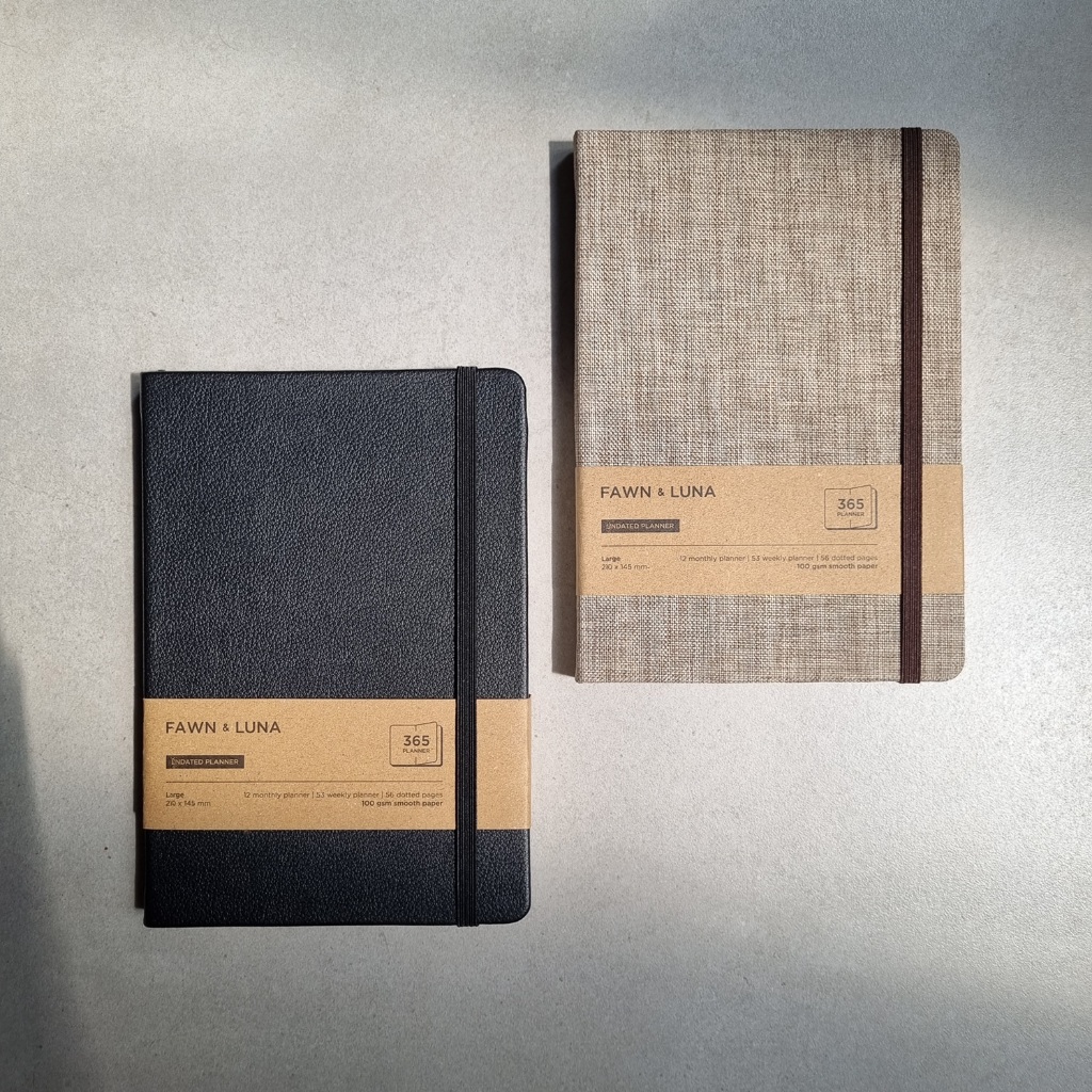 

Fawn & Luna - 365 UNDATED PLANNER - Notebook/Buku Jurnal/Agenda/Diary/Catatan
