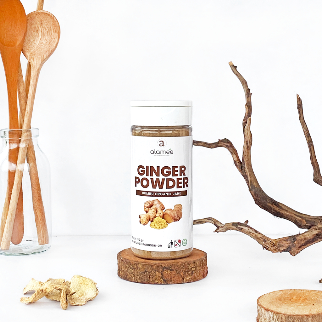 

ALAMEE Jahe Putih Bubuk Ginger Seasoning Powder Minuman Herbal Bumbu Dapur Instan Botol Tabur 50g