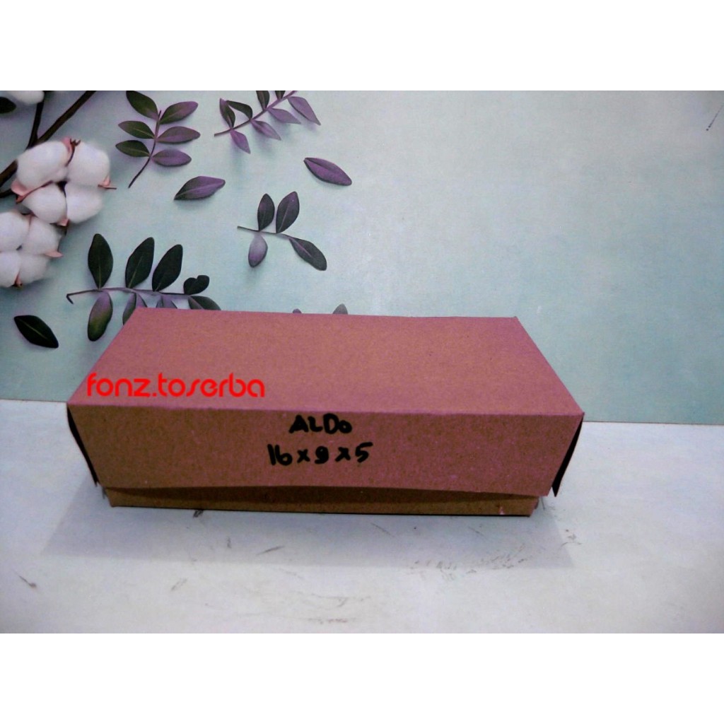 

Paper Lunch Box Kraft / kotak makan kertas coklat / kotak bungkus nasi / box laminate glossy UK16x9x5meduim