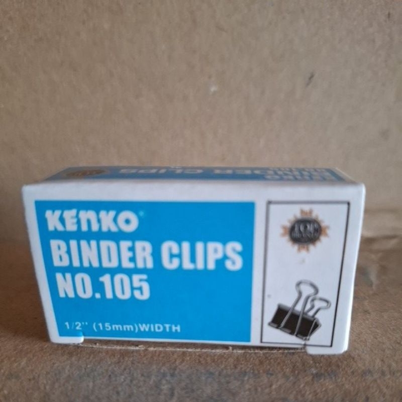 

binder clips /penjepit no. 105 KENKO 1pak isi 12pcs
