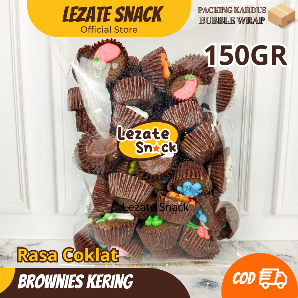 

Kue Brownies Kering Mini 150GR Renyah Manis Enak / Bronis Brownis Kering Crispy Kiloan Amanda Panggang Coklat Bandung Lemonilo Tulip WAP SHOP
