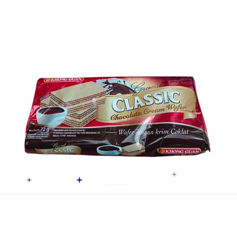 

Khong guan classic chocolate cream wafer 72gr