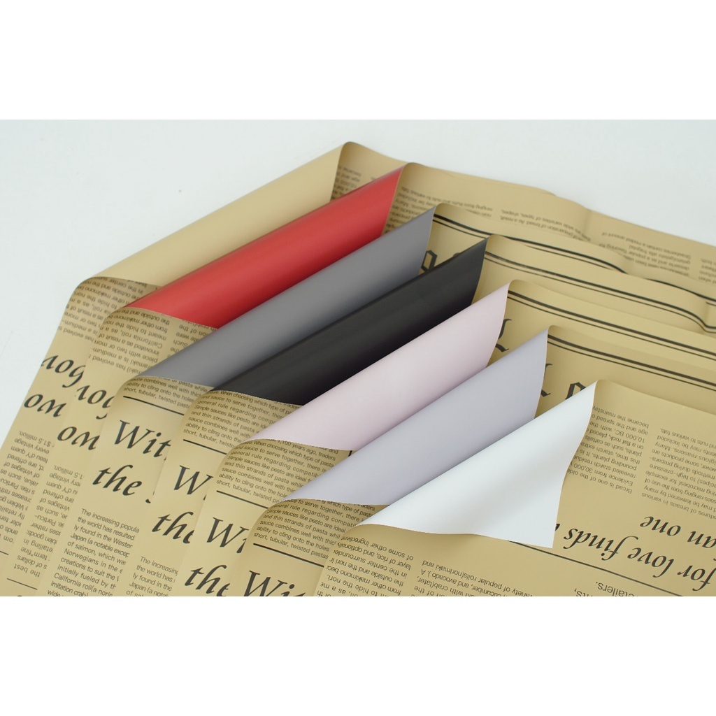 

Flower Wrapping motif koran | kertas buket motif koran | flower wrapping newspaper