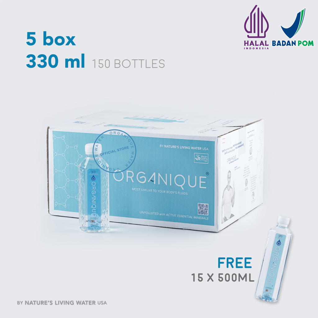 

PROMO 5 BOX! Organique Water 330 ml