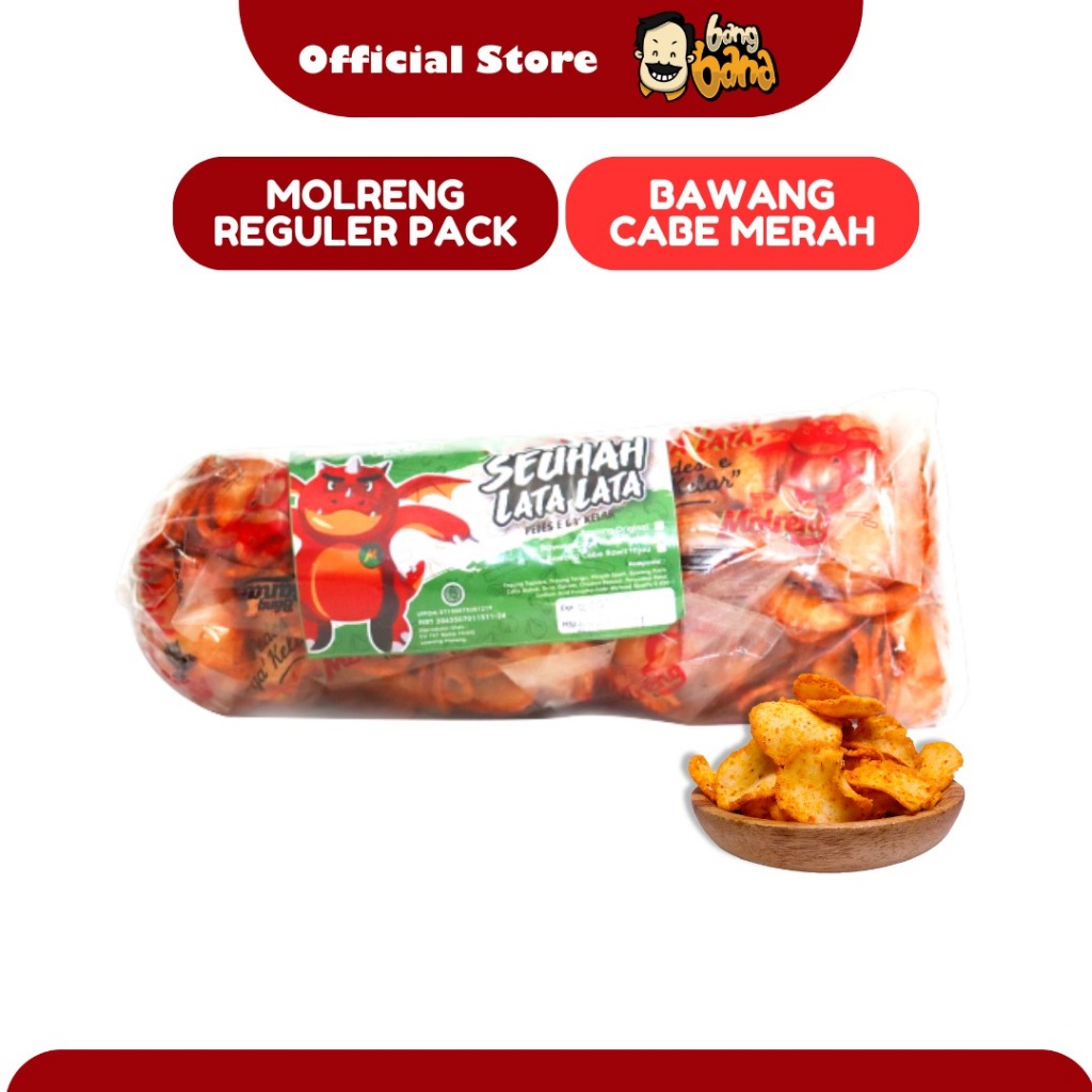 

Keripik Molreng Kripik Molreng Moring SeuhahLataLata Bang Bana Cabai Merah Kemasan Pack